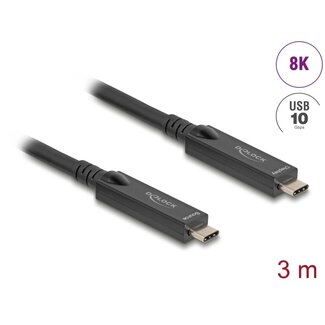 DeLOCK Delock Active Optical USB-C™ 8K Video + Data + PD Cable 3 m