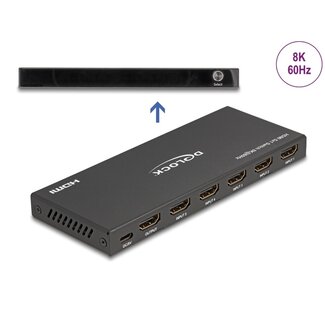 DeLOCK Delock HDMI Switch 5 x HDMI in to 1 x HDMI out 8K 60 Hz