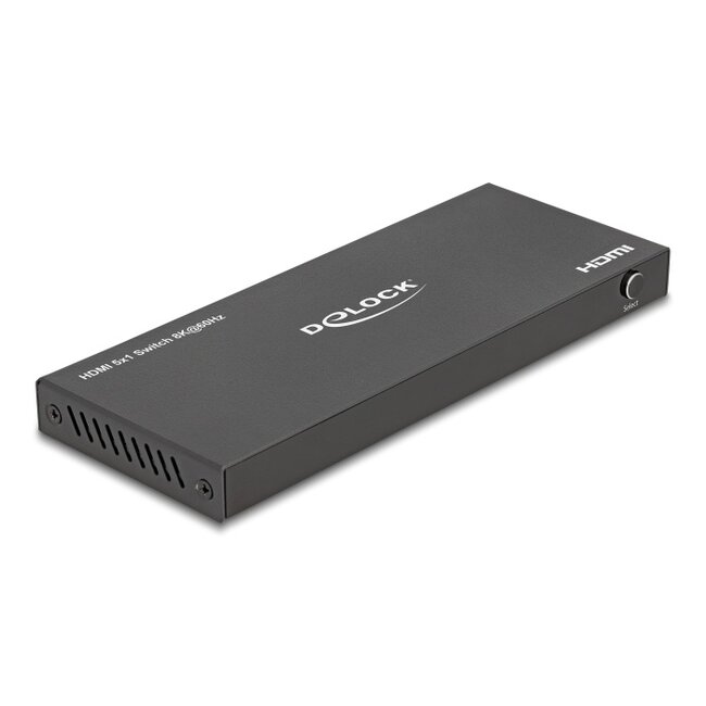 Delock HDMI Switch 5 x HDMI in to 1 x HDMI out 8K 60 Hz