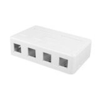 ACT ACT Unloaded surface keystone mount box voor 4 keystone jacks