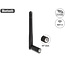 Delock WLAN 802.11 ac/ax/a/b/g/n Antenna RP-SMA plug 2 dBi omnidirectional with tilt joint black