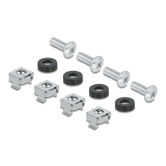 Delock 19″ Circuit-breaker strip with cover and DIN rail 3U metal black