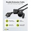 CEE 7/7 - 2x CEE 7/3 outdoor stroom verlengkabel | IP44 | 3x 1,50mm | 5 meter