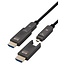 HDMI active optical cable (AOC) | Micro HDMI/HDMI | HDMI2.1 (8K 60Hz + HDR) | 15 meter