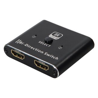MaxTrack HDMI schakelaar | bi-directioneel (2 naar 1 / 1 naar 2) | HDMI2.1 (8K 60Hz + HDR)