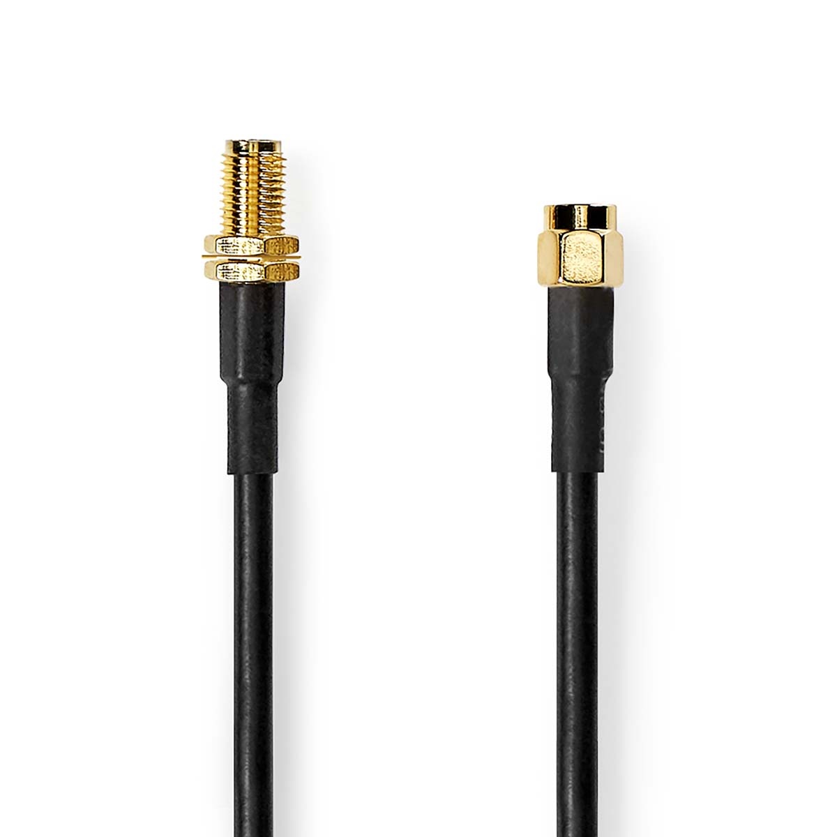 Antennekabel | SMA Male | SMA Female | Verguld | 50 Ohm | Dubbel Afgeschermd | 10.0 m | Rond | PVC |