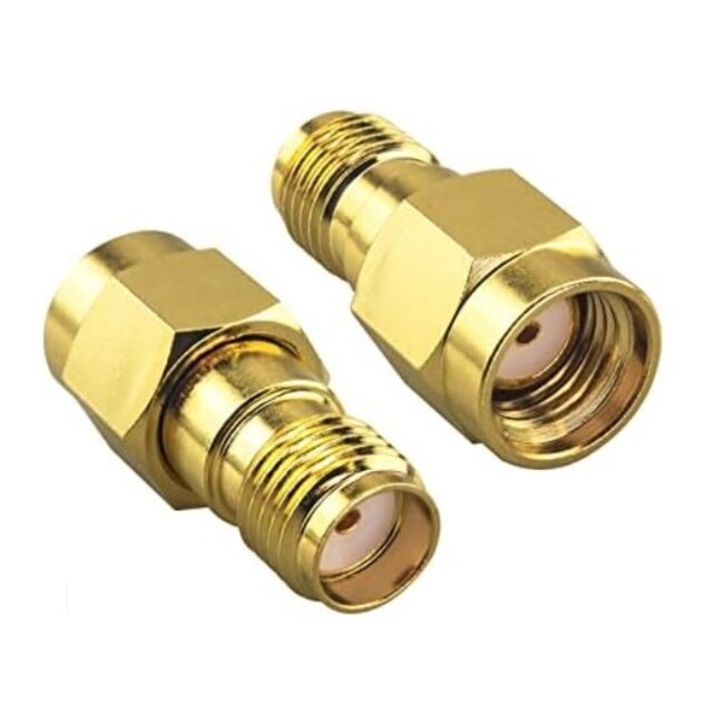 Nedis RP-SMA (m) - SMA (v) adapter | 50 Ohm | 2 stuks