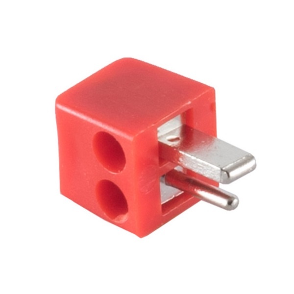 2-pin DIN Luidsprekerconnector - Schroefbaar - Rood