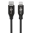 Goobay autolader met 1x USB-A QC en 1x USB-C PD en losse Lightning kabel | 27W