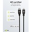 Goobay autolader met 1x USB-A QC en 1x USB-C PD en losse Lightning kabel | 27W