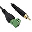 Tulp A/V (m) - Terminal Block audiokabel | 0,30 meter