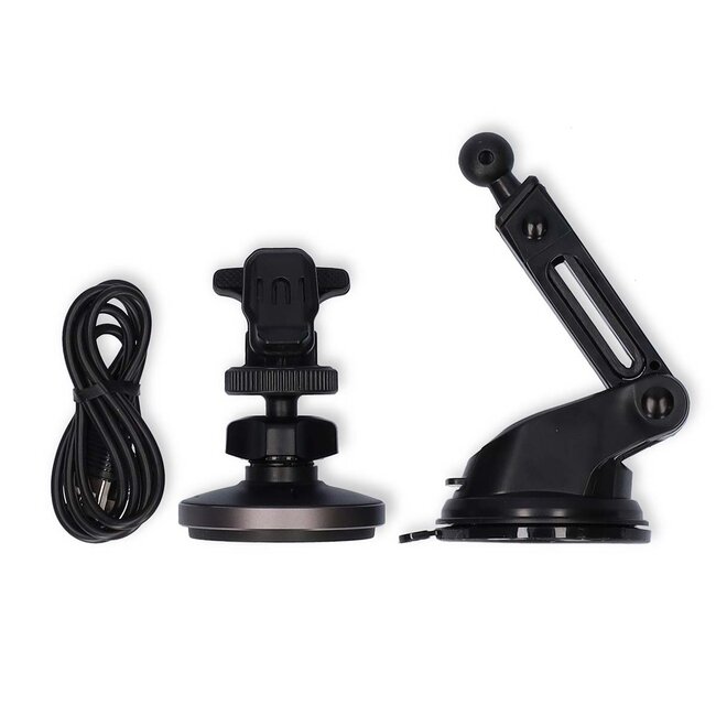 Nedis raam en luchtrooster autohouder met draadloze lader voor iPhone 12 en nieuwer