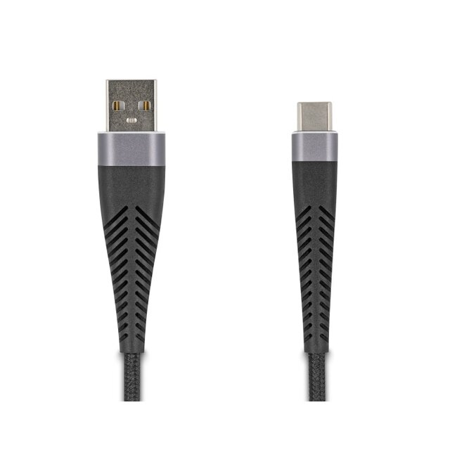 Delock USB 2.0 Cable USB Type-A male to USB Type-C™ male with extended bend protection 2 m