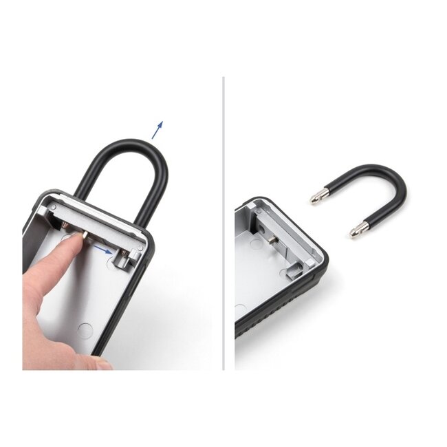 Delock Key Safe with shackle for storing keys with combination lock