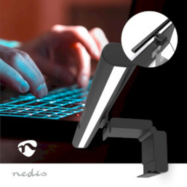 Monitor-lichtbalk | 40 cm | Dimbaar | LED | Aanraakbediening | ABS / Aluminium