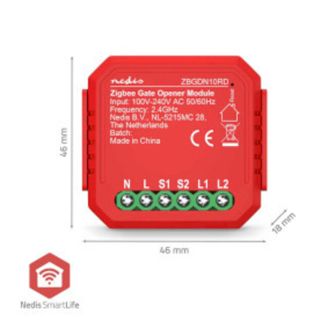 SmartLife Schakelaar | Zigbee 3.0 | 2.5 W | Kroonsteen | App beschikbaar voor: Android™ / IOS