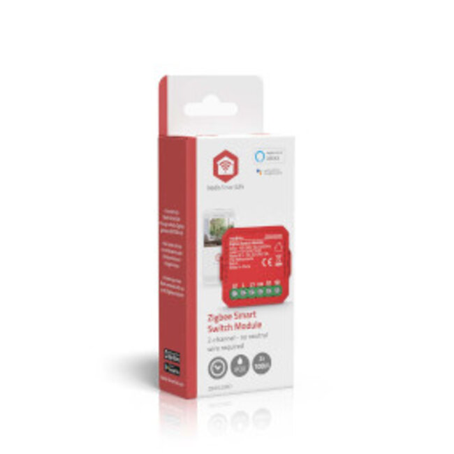 SmartLife Schakelaar | Zigbee 3.0 | 2x100 W | Kroonsteen | App beschikbaar voor: Android™ / IOS