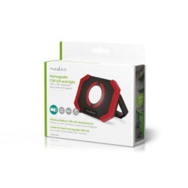 Werklamp | 10 W | Batterij Gevoed | 5 V DC | Ingebouwde Lithium-Ion | Oplaadbaar | Lichtduur: 10 u | 1000 lm | Lichtbereik: 30 m