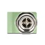 Delock M12 Adapter X-coded 8 pin male to RJ45 jack Cat.5e with mounting hole straight green