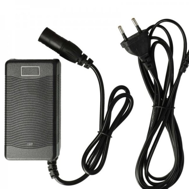 E-Bike / Pedelec accu oplader 29,4V / 2A / 58,8W met 3-pins XLR connector voor 24V accu's