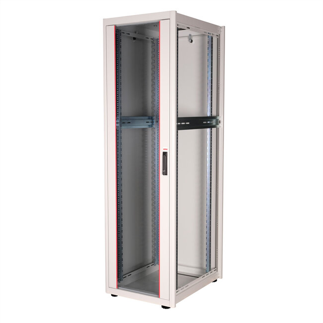 ROLINE 19-inch netwerkkast Basic 42 U, 600x800 BxD Glazen deur grijs