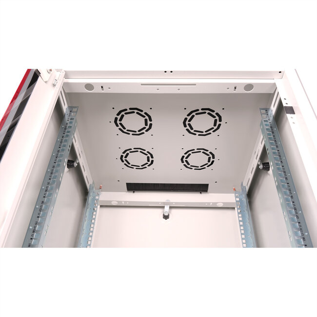 ROLINE 19-inch netwerkkast Basic 26 U, 600x600 BxD Glazen deur grijs