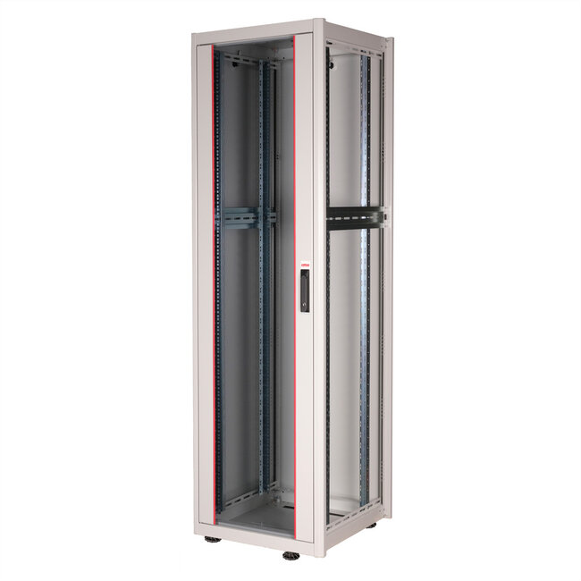 ROLINE 19-inch netwerkkast Basic 42 U, 600x600 BxD Glazen deur grijs