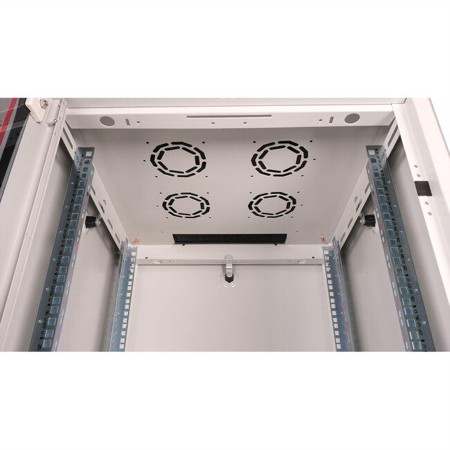 ROLINE 19-inch netwerkkast Basic 42 U, 600x600 BxD Glazen deur grijs