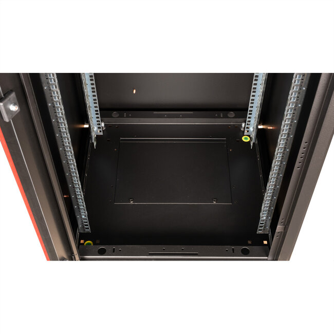 ROLINE 19-inch netwerkkast Basic 42 U, 600x600 BxD Glazen deur zwart