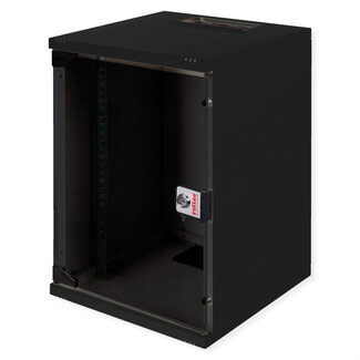 Roline ROLINE 10-inch wandbehuizing 9 U, 312x300 BxD zwart