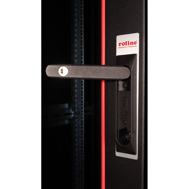 ROLINE 19-inch netwerkkast Basic 26 U, 600x600 BxD Glazen deur zwart