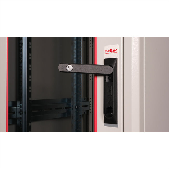 ROLINE 19-inch netwerkkast Basic 32 U, 600x600 BxD Glazen deur grijs