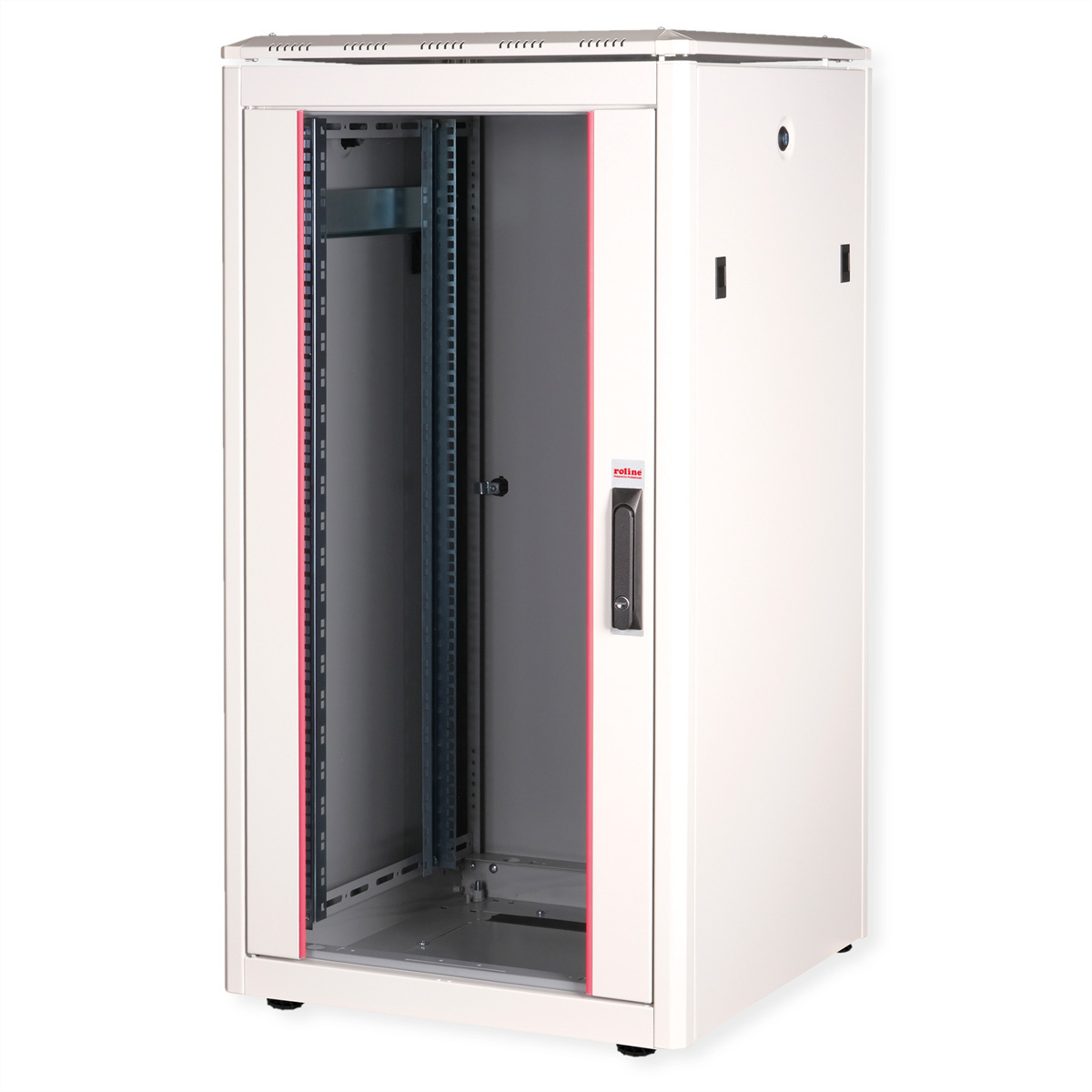ROLINE 19-inch netwerkkast Pro 22 U, 600x600 BxD Glazen deur grijs