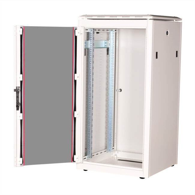 ROLINE 19-inch netwerkkast Pro 22 U, 600x600 BxD Glazen deur grijs