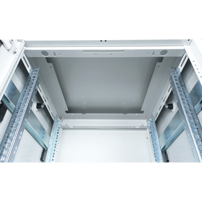 ROLINE 19-inch netwerkkast Pro 22 U, 600x600 BxD Glazen deur grijs