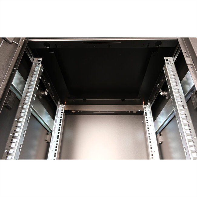 ROLINE 19-inch netwerkkast Pro 22 U, 600x600 BxD Glazen deur zwart