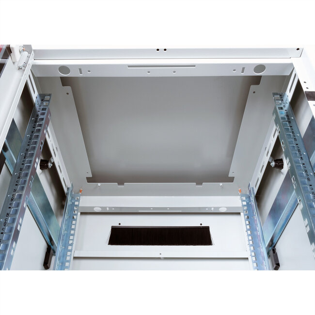 ROLINE 19-inch netwerkkast Pro 26 U, 600x600 BxD Glazen deur grijs