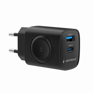 Gembird USB-C Combo snellader, 20W