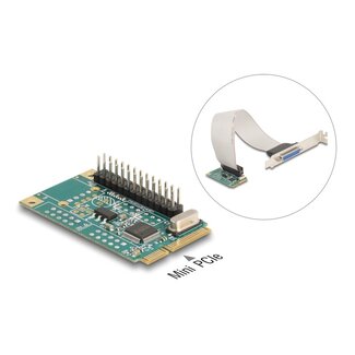 DeLOCK Delock Mini PCIe I/O PCIe full size 1 x Parallel