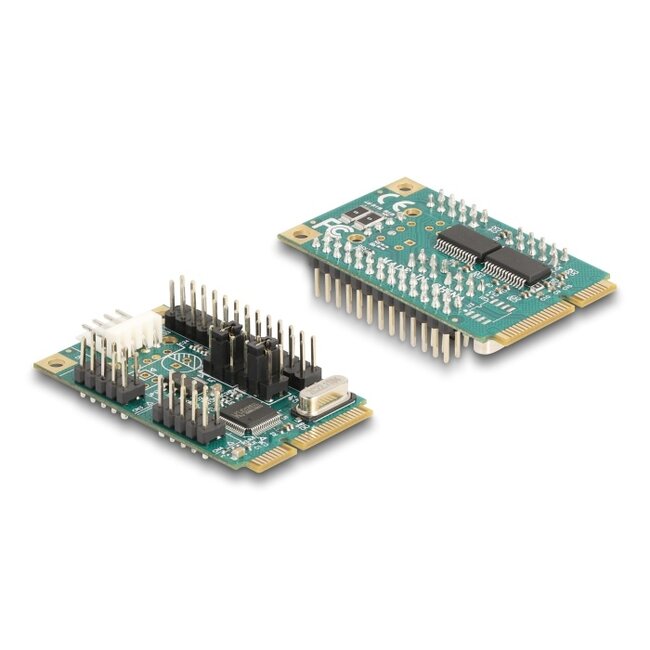 Delock Mini PCIe I/O PCIe full size 1 x Parallel, 2 x Serial RS-232 with voltage supply 5 V / 12 V