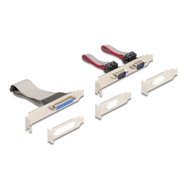Delock Mini PCIe I/O PCIe full size 1 x Parallel, 2 x Serial RS-232 with voltage supply 5 V / 12 V