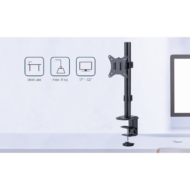Gembird bureaubeugel voor 1 monitor tot 32 inch | full motion | 1 draaipunt