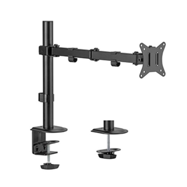Gembird MA-D1-01 mounting kit - adjustable arm - for flat panel - rotate tilt swivel up to 9 kg - fine texture black