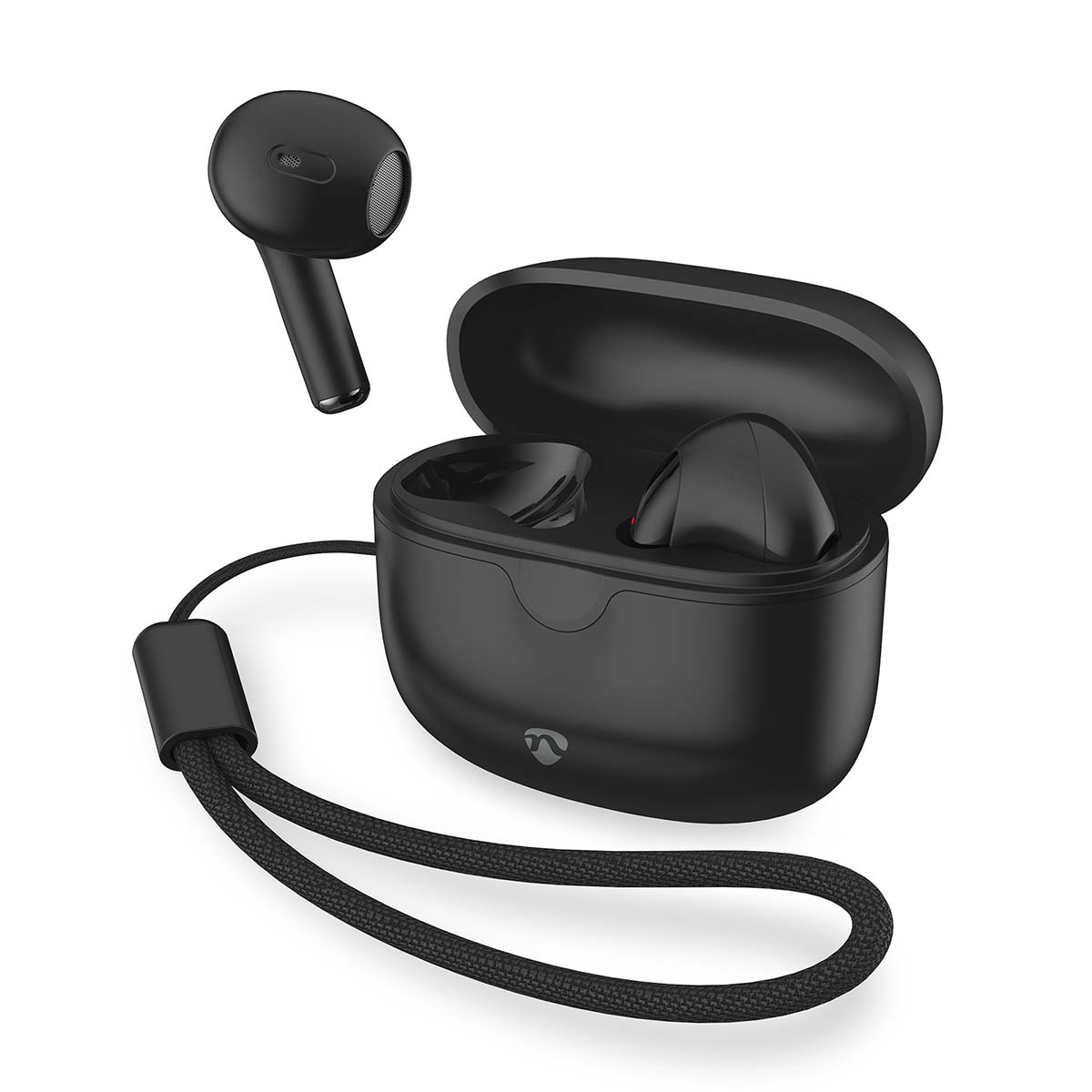 Nedis Volledig Draadloze Oordopjes - Bluetooth - Maximale batterijduur: 16 uur - Aanraakbediening - Charging case - Draadloze oplaadcase - Ingebouwde microfoon - Ondersteuning voor