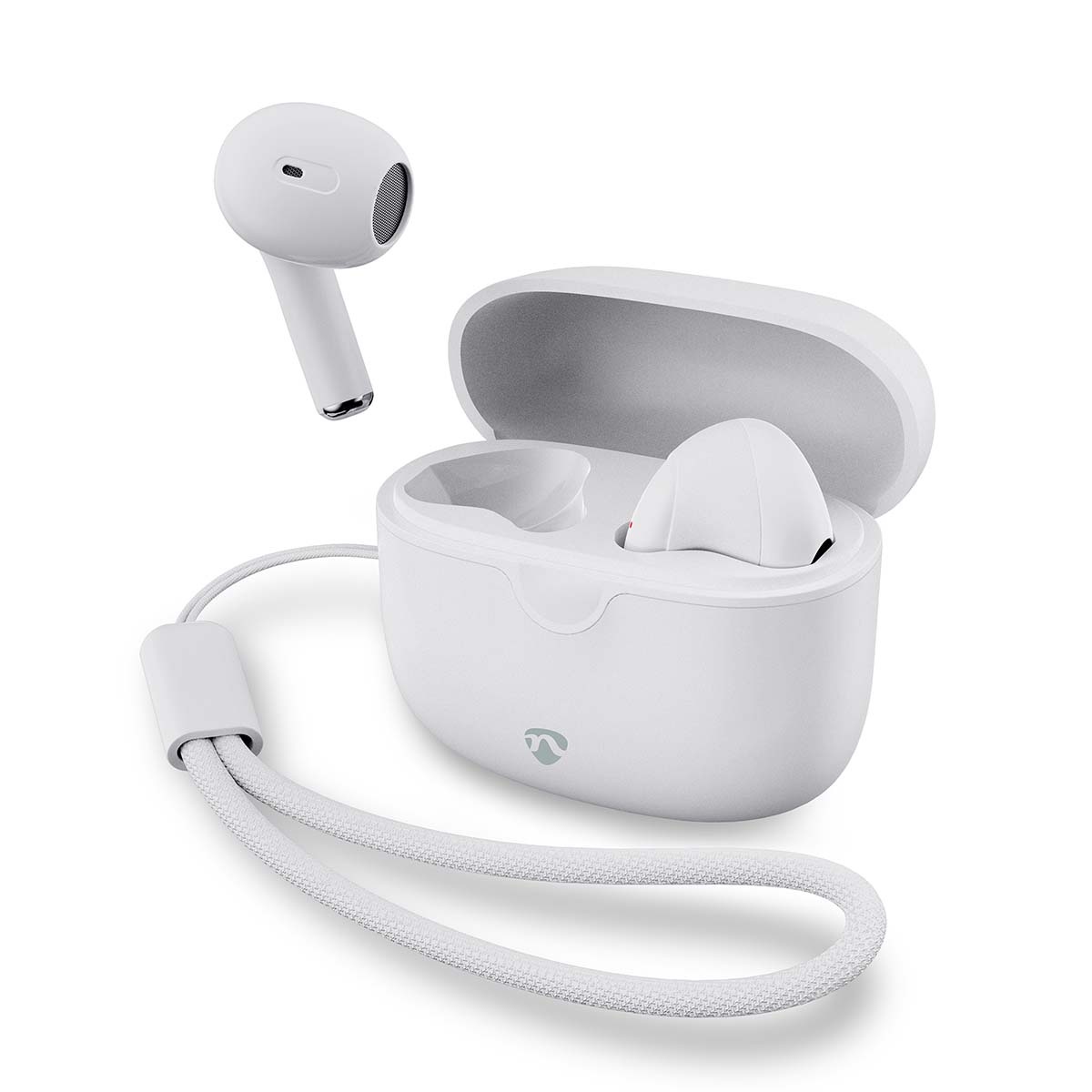 Nedis Volledig Draadloze Oordopjes - Bluetooth - Maximale batterijduur: 16 uur - Aanraakbediening - Charging case - Draadloze oplaadcase - Ingebouwde microfoon - Ondersteuning voor
