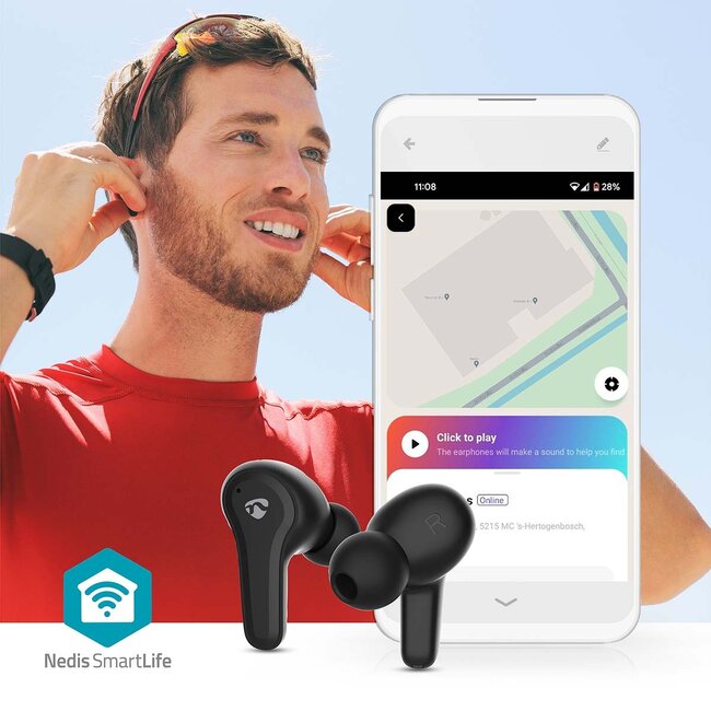 Nedis SmartLife Bluetooth in-ear earphones met microfoon | ANC/ENC | charging case