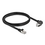 Delock GigE Kamera Cable RJ45 plug 90° angled with screws to RJ45 plug Cat.6 S/FTP 1 m black