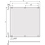 SCHROFF insteekmodule voor statische trapeziumvormige handgreep, 3 HE, 6 HE, 2,5 mm, Al, voorkant geanodiseerd, achterkant geleidend