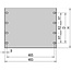 SCHROFF 19" voorpaneel, 4 HE, 3 mm, Al, RAL7035