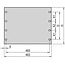 SCHROFF 19" voorpaneel, 4 HE, 3 mm, Al, RAL7035